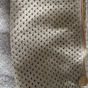 Clare V Gold Textured Clutch